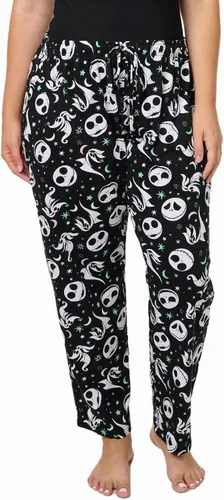 Miniatura 9 de Disney Pantalones de descanso para mujer, pantalones de pijama de algodón con estampado completo