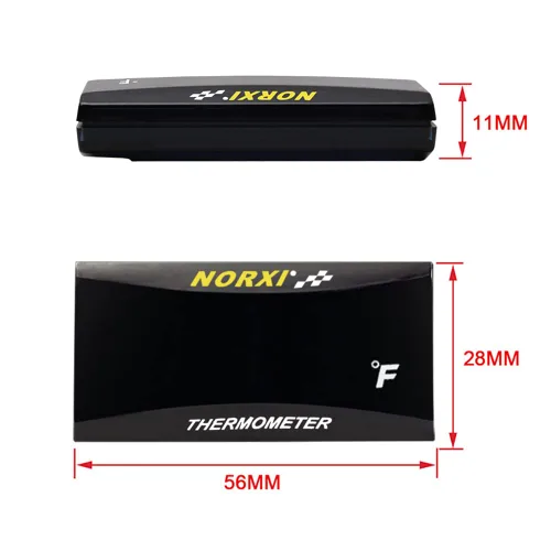 Miniatura 8 de Medidor de temperatura del agua para motocicleta, termómetro Fahrenheit, medidor de temperatura digital universal del agua, termómetro