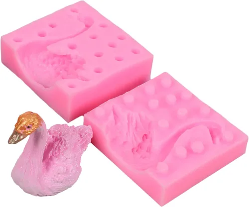Miniatura 13 de Mini Molde de Jabón de Conejo Lindo de Silicona Molde para Fondant Chocolate Dulces Decoración de Pasteles Moldes de Velas de Silicona Yeso Arcilla