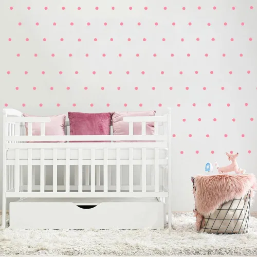 Miniatura 3 de Calcomanías de pared de puntos coloridos, juego de 9 calcomanías para despegar y pegar para habitaciones de niños, guardería y manualidades Plata