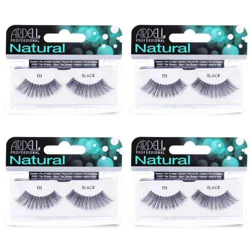 Miniatura 8 de Ardell Pestañas postizas Demi 101 – Negro, volumen completo, tira redondeada pestañas finas para un aspecto natural, paquete de 4