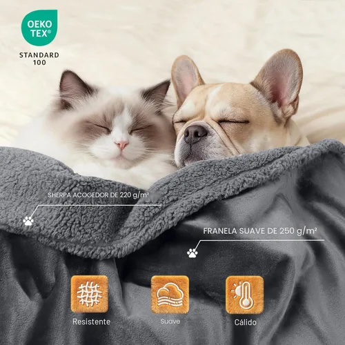 Miniatura 3 de Cobija impermeable para mascotas, a prueba de líquidos, para sofá, cama, sillón, reversible, vellón, forro polar, protector de muebles, diferentes