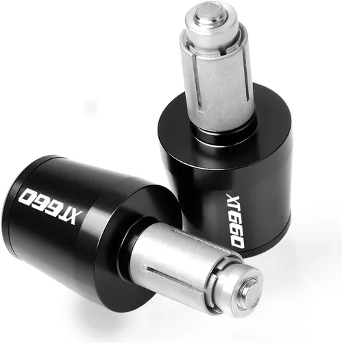 Tapones de empuñadura de motocicleta, un par de tapones de agarre CNC de 0.866 in para manillar para Yamaha XT660 XT660R XT660R XT660X 2004-2014