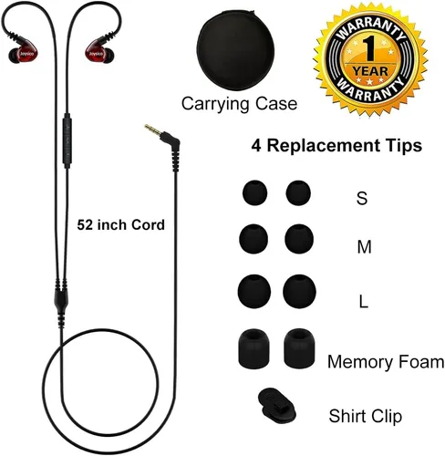 Miniatura 6 de Joysico - Auriculares deportivos con cable sobre la oreja para niños, mujeres, orejas pequeñas, cómodas, con gancho para correr, ejercicio, trotar
