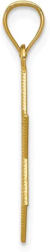 Miniatura 2 de Colgante judío de la suerte con estrella de David de talla diamante de oro amarillo sólido de 14 k 0.984 in, Metal