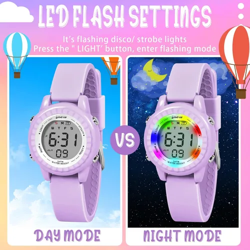 Miniatura 24 de Relojes para niñas y niños, relojes LED impermeables para niños - Los mejores regalos para niños