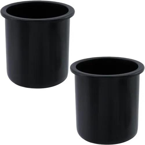 Miniatura 11 de Dnyta 4 piezas de 3.8 x 2.6 pulgadas de plástico negro para asiento de automóvil, soporte de vaso de repuesto para sofá, barco, camión, automóvil