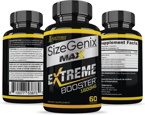 Miniatura 6 de Sizegenix Max 1600 mg Advanced Men's Health Formula 300 cápsulas (paquete de 5)
