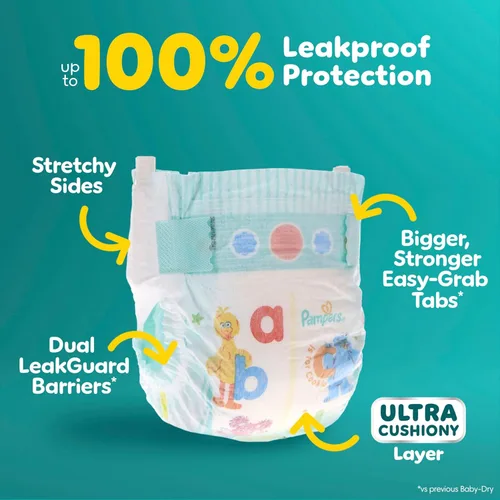 Miniatura 3 de Pampers Pañales - Baby Dry - Tamaño 6, 64 unidades, pañal desechable absorbente para bebés (el embalaje puede variar)