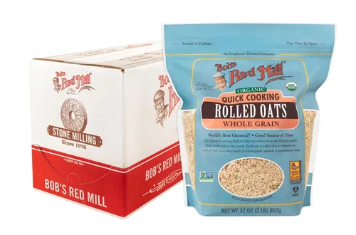 Miniatura 11 de Bob's Red Mill - Copos de avena orgánicos de cocción rápida , 16 onzas (paquete de 4)