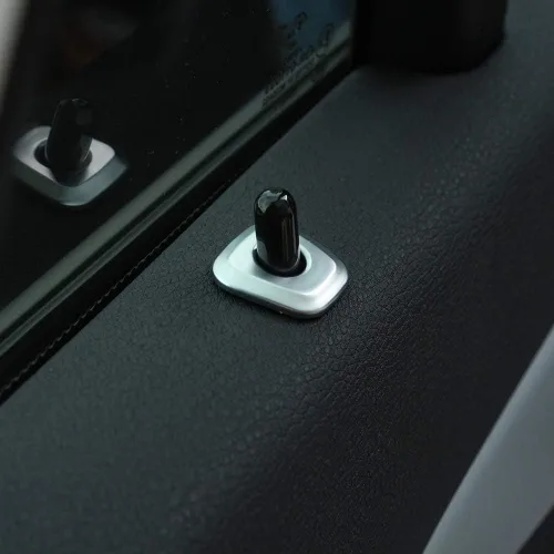 Miniatura 4 de YIWANG 4 unids ABS cromo para BMW X1 F48 2016-2019 cerradura de puerta de coche pegatinas ajuste pegatinas coche accesorios para BMW X2 F47 2018 2019