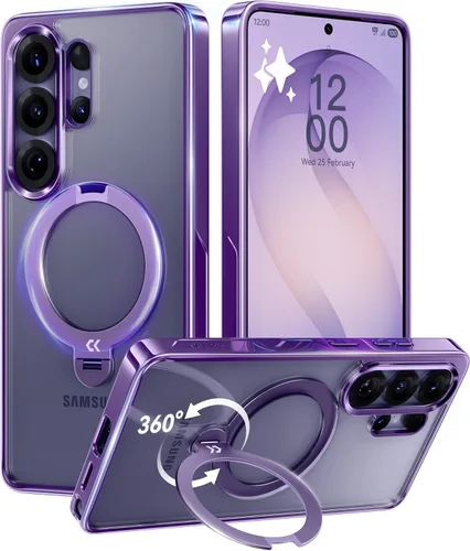 Miniatura 24 de CASEKOO Funda azul cielo brillante para Samsung Galaxy S26 Ultra [soporte magnético giratorio de 360°] [compatible con MagSafe]