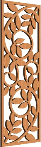 Miniatura 138 de 9 3/8"W x 24 3/8"H x 1/4"T Utica Decorativo Fretwork Madera Paneles de Pared, Abedul