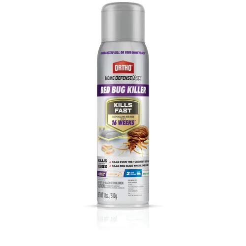 Ortho Home Defense Max Bed Bug & Flea Killer Powder – Pulgas y chinches en polvo, aplicar a grietas y grietas en marcos de cama y de ventana Aerosol
