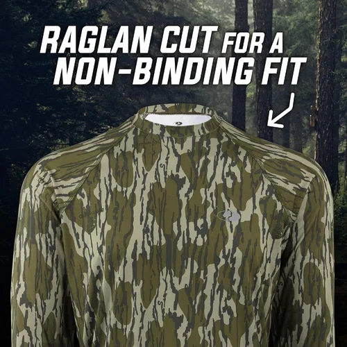 Miniatura 5 de Camisas Mossy Oak de caza para hombre, de manga larga, con camuflaje