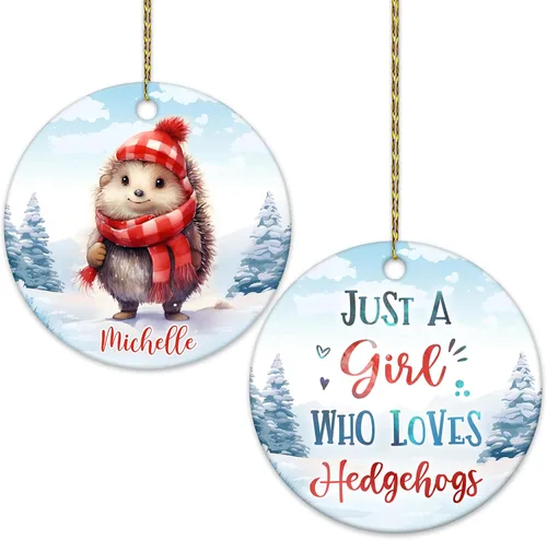 Miniatura 16 de Hyturtle Adorno de Navidad personalizado, con nombre personalizado, círculo de cerámica, para amantes de las abejas, decoración de árbol, regalo