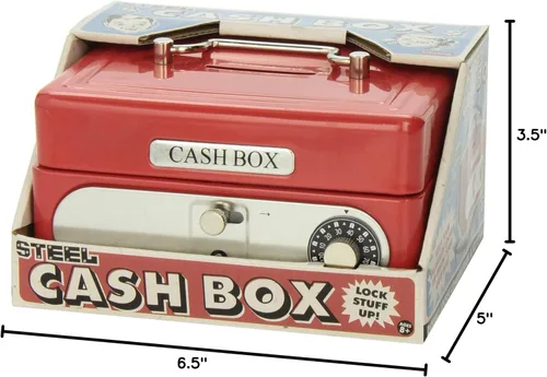 Miniatura 6 de Schylling Locking Cash Box Red, 1 EA