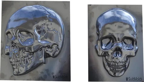 Miniatura 7 de SvitMolds Molde de calavera de bricolaje Panno placa de hormigón de cemento (D85)