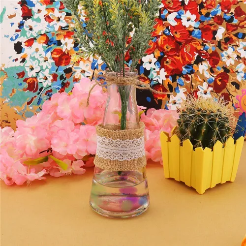 Miniatura 4 de DECORA 10 yardas de cinta de arpillera natural con lazo para moño, 2 pulgadas de ancho 2.0 in