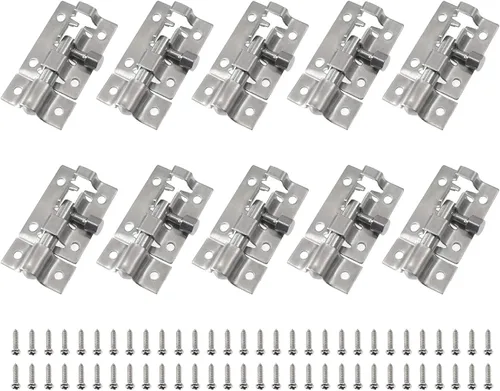 10 pernos de barril de 1.378 in/1.4 pulgadas, acero inoxidable de seguridad interior exterior puerta puerta cerradura corredera barril perno