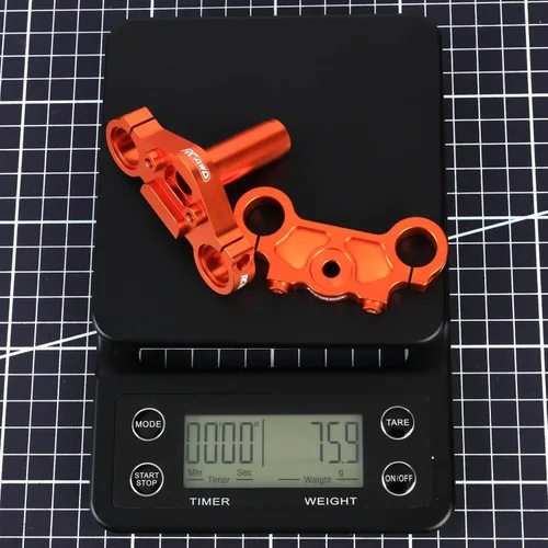 Miniatura 3 de RCAWD Juego de abrazadera triple de aluminio para piezas de actualización Promoto-MX LOS364006 (Naranja)