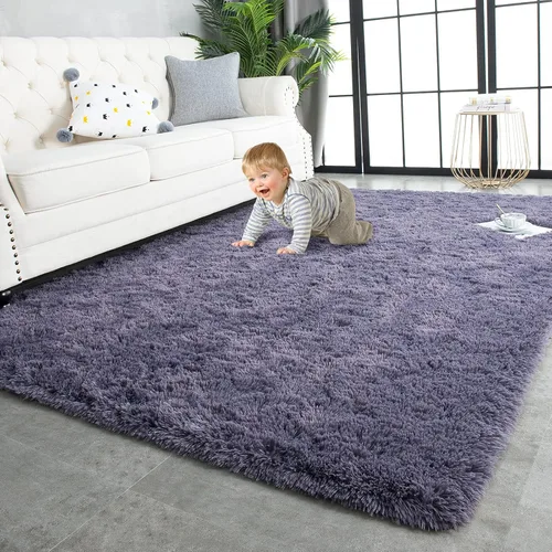TWINNIS - Alfombras muy suaves de pelo largo para interiores de 3 x 5 pies. Modernas alfombras de áreas de felpa para sala de estar, dormitorio,