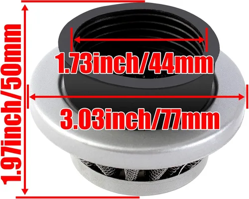 Miniatura 2 de Filtro 42mm 43mm 44mm Adaptador de pila de velocidad para Minimoto de 2 tiempos de 33cc 43cc 47cc 49cc 50cc 52cc, moto de bolsillo Mini Dirt, ATV