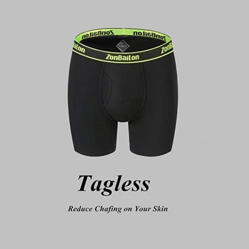 Miniatura 5 de ZONBAILON Ropa interior para hombre, paquete de calzoncillos bóxer de viscosa de bambú transpirable, refrescante, ropa interior grande y alta