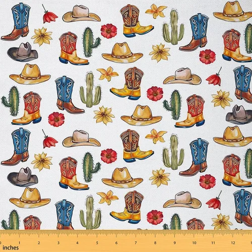 Miniatura 22 de Rustic Flowers Indoor Outdoor Fabric,Retro Floral Soft Flannel Polyester No Stretch Farmhouse Style Crafts & Sewing Supplies DIY Fabrics,1 Yard