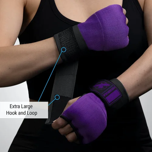 Miniatura 3 de Hayabusa Guantes de mano de gel rápido para boxeo Púrpura/Negro