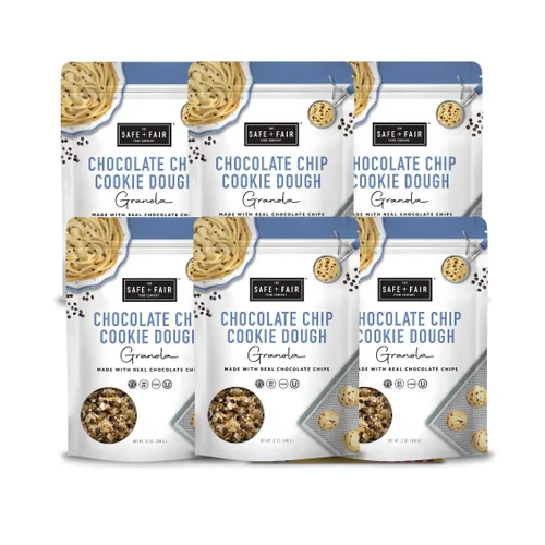 Miniatura 9 de Safe + Fair - Granola de Pastel de Cumpleaños, sin gluten, vegano y a base de plantas con chispitas naturales, 0g de grasas trans, sin OGM, kosher