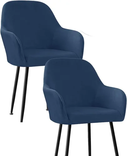 Miniatura 61 de Fundas protectoras de terciopelo elástico para sillas de comedor con brazos y respaldo curvado pequeño, juego de 6/4/2 para cocina, oficina, hogar