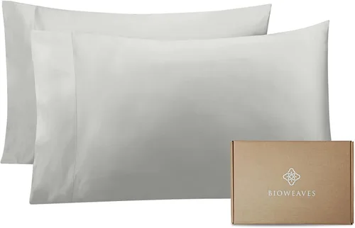 Miniatura 25 de Bioweaves - Fundas de almohada 100% algodón orgánico de 300 hilos, tejido de satén suave, certificado por la Norma Mundial de Textiles Orgánicos