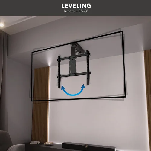 Miniatura 9 de Mount-It! Soporte motorizado para TV de techo – Soporte de TV eléctrico silencioso abatible para pantallas de 50 a 90 pulgadas, diseño desplegable