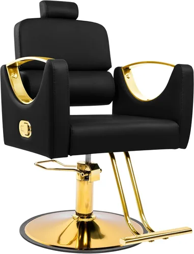 Sillas de salón para peluquero reclinable para peluquería 360 silla giratoria de peluquería con bomba hidráulica resistente