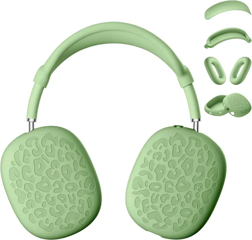 Miniatura 15 de Funda de silicona de leopardo para auriculares AirPods Max, funda para almohadillas para los oídos, funda para auriculares y diadema para AirPod Max