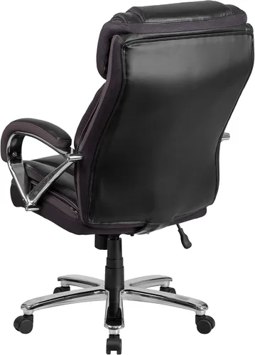 Miniatura 10 de Flash Furniture HERCULES Series Big & Tall - Silla de oficina ergonómica giratoria ejecutiva LeatherSoft de 500 libras con asiento extra ancho