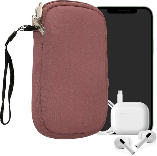 Miniatura 99 de kwmobile Funda universal para teléfono tamaño XS - 3,5/4 pulgadas - Funda de neopreno para teléfono inteligente con cremallera - Funda impermeable