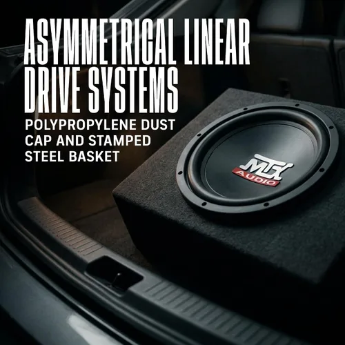 Miniatura 4 de MTX TN10-04 Subwoofer individual 4-OHM de 10 pulgadas 150 vatios RMS negro