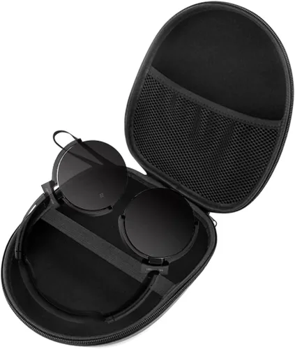 Miniatura 4 de Funda rígida para auriculares de transporte grande, bolsa de viaje para Sony MDR-100AP/XB650BT Bolsa de auriculares (negro)