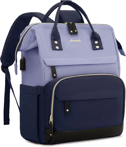 Miniatura 21 de LOVEVOOK Mochila para Laptop para Mujeres, Mochilas de Trabajo y Negocios de 17 Pulgadas Bolso con Gran Capacidad, Bolsa de Enfermera Impermeable