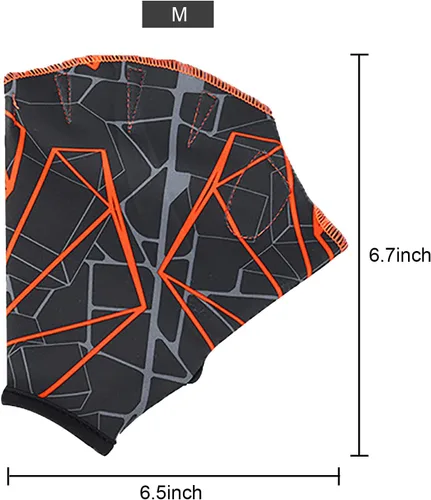 Miniatura 6 de Guantes de natación de nailon para natación acuática, guantes de malla para entrenamiento acuático, entrenamiento acuático, equipo de mano