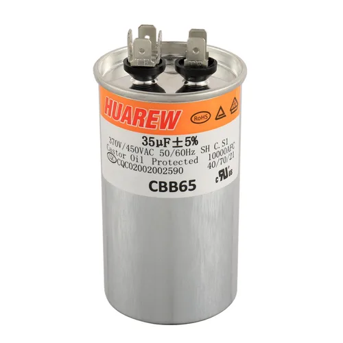 Miniatura 14 de 12.5 uF MFD ±6% 370/440 VAC CBB65 Condensador de arranque ovalado para arranque del ventilador y aire acondicionado o bomba de calor