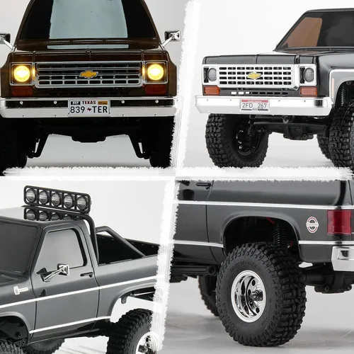 Miniatura 6 de BEEZRC FMS 1/24 RC Crawler Licencia Oficial Chevy K5 Blazer RC Coche FCX24 RTR RC Camión Pickup SUV 4WD 2.4GHz Modelo de Pasatiempo RC 8km/h Mini