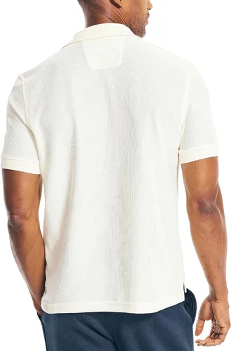 Miniatura 159 de Nautica playera polo clásica de mangas cortas, color sólido, para hombre