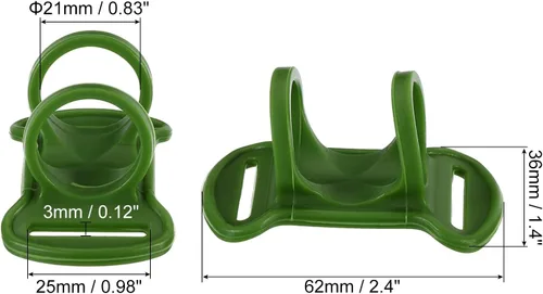 Miniatura 2 de PATIKIL Soporte para linterna frontal, 4 piezas de silicona suave de alta elasticidad, manos libres, soporte de repuesto para linterna exterior