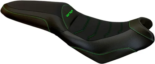 Miniatura 13 de Funda de asiento compatible con Kawasaki Versys 650 (07-21) Elba Total Black Comfort System