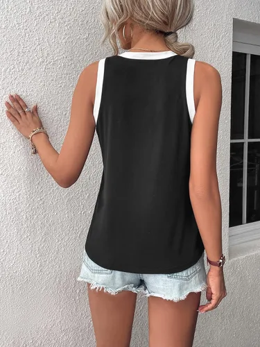 Miniatura 2 de SOLY HUX Women's V Neck Sleeveless Casual Summer Tank Tops