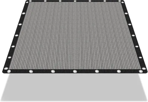 Miniatura 29 de EMERIT 90% Tela de sombra para patio, jardín, pérgola, toldo con ojales (gris, 10 x 14 pies)