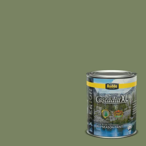 Miniatura 75 de Rodda Paint CASCADIA XL Pintura e imprimación satinada exterior en uno, cuarto de galón, reina africana